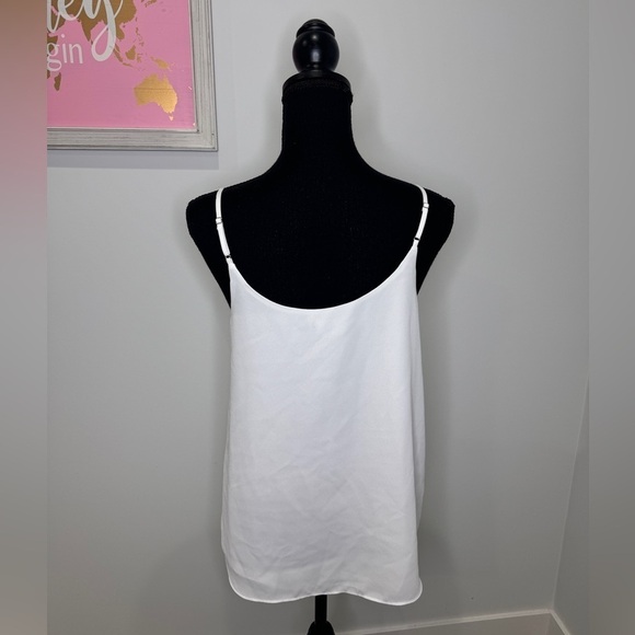 1. State White Flowy Women's Tank Top Blouse (S) - Picture 5 of 7